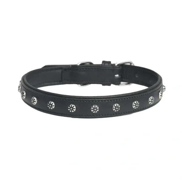 Dark brown leather dog collar  - a1 - Image 2