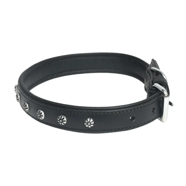 Dark brown leather dog collar  - a1 - Image 3