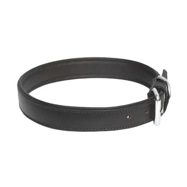 Dark brown leather dog collar - A6 - Image 2