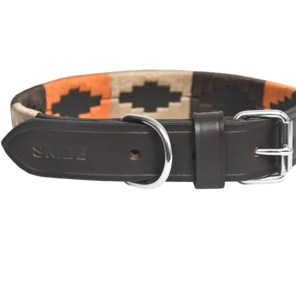 Dark brown leather dog collar - A7 - Image 3