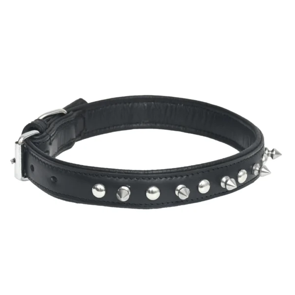 Dark brown leather dog collar - A8 - Image 2