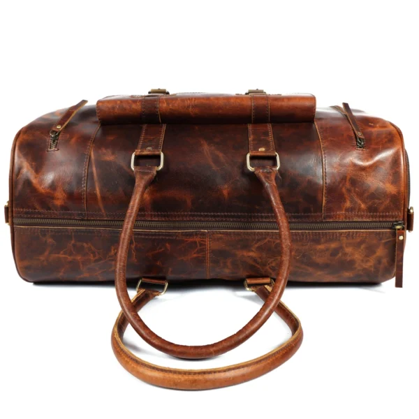 Heritage Weekender Duffel – Deep Mahogany - Image 2