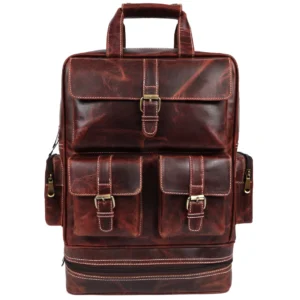 Heritage Leather Backpack – Vintage Brown B5