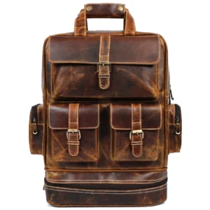 Heritage Leather Backpack – Vintage Brown B6