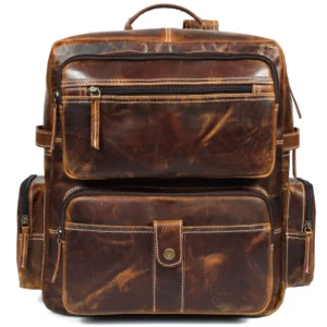 Heritage Leather Backpack – Vintage Brown B7