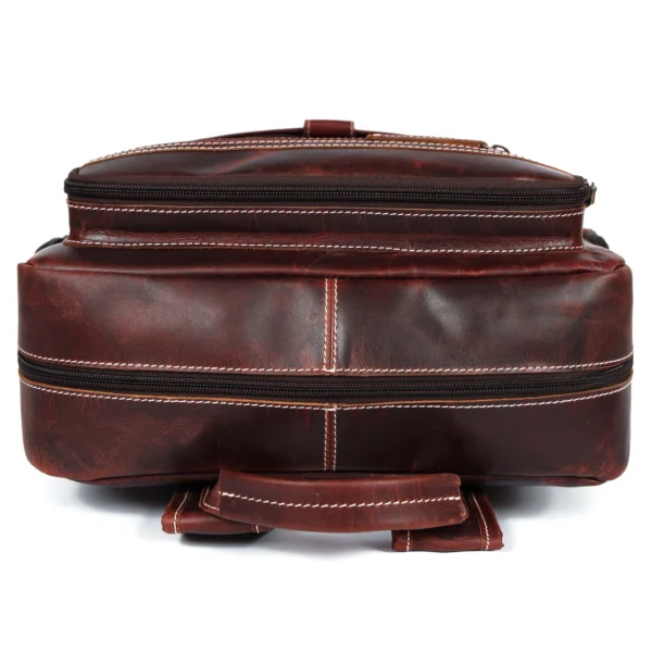 Heritage Leather Backpack – Vintage Brown B8 - Image 3
